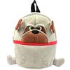 Kögler Rucksack für Kinder, lustiger Hund, braun, wunderbar weich, ca. 40 cm Zainetto per bambini, cm, Multicolore (Braun)