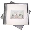 WHITE COTTON CARDS Compleanno, e Memory Book, Bottiglie di Profumo, Colore: Bianco