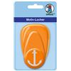 URSUS 19480013 - Perforatrice in plastica, misura media, con ancora 25,4 mm, facile da maneggiare grazie alla funzione leva e al pratico dispositivo di raccolta, arancione