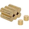 FIRST4MAGNETS N35 N35 Magnete Neodimio Per Arti, Mestieri, Produzione Di Modelli, Fai -Da -Te, Hobby, Scienze, Ufficio E Casa - 5mm Dia x 4mm Di Spessore - 0,66kg Di Tiro - Pacchetto Oro - Pacchetto Di 20