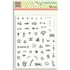 Toga TPG35 - Foglio di 55 Adesivi Trasparenti, Icone e Punti da diario, in Silicone Trasparente, 14 x 18 x 0,5 cm