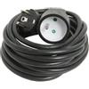 Debflex 335256 - Prolunga HO5VV-F 3G1,5, 5 m, colore: Nero