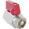SOMATHERM FOR YOU - Mini cromato valvola d'ottone di 1/4 di giro - passaggio totale Ø40 - MF-12/17