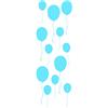 Plage 152566 - Adesivo da Parete Palloncini - Bambini, in Vinile, 68 x 0,1 x 24 cm, Blu