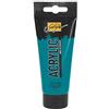 KREUL 84117 - Solo Goya Acrylic Paint 100 ml tube Turquoise Vernice cremosa, versatile, opaca e resistente all'acqua Qualità da studio Asciugatura rapida con un aspetto opaco
