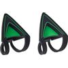 Razer Kitty Ears - Orecchie da Gattino per Cuffie Kraken (Progettate per Adattarsi, Regolabili, Impermeabili) Verde