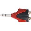 Proel Spa Proel AT250PRO Adattatore spina 6,3 stereo a 2 x presa RCA