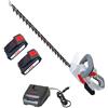 IKRA tagliasiepi a batteria IAHS 20-1 con 2 batterie 20V e caricabatteria rapido, lunghezza di taglio 54cm, spessore di taglio 18mm
