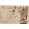1921 FRANCHIGIA MILITARE DA UDINE TASSATA A TRIESTE