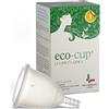 Eco-Cup, Coppetta Mestruale Made in Italy, Coppetta Mestruale in Silicone Medicale, Comoda, Ecologica, Economica, Riutilizzabile, Trasparente, Taglia 2