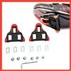 promend Tacchette per padali bici da corsa attacco Shimano SPD-SL sgancio rapido rosse