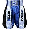 RDX SPORT RDX Pantaloncini da BOXE, Muay Thai, X3 bianco/blu, RASO SATIN
