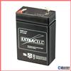 EXTRACELL/MKC/YAMADA/JOIN/ECC BATTERIA 6V 3,2A PIOMBO LAMPADE EMERGENZA 3.2AH RICARICABILE 3Ah LED BEGHELLI pb