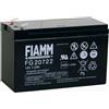 FIAMM BATTERIA FIAMM FG20722 12V 7.2A PIOMBO ALLARME RICARICABILE 7ah 7,5 6,3mm BENTEL