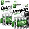 Energizer 8 Batterie Ricaricabili AA Pile Stilo ENERGIZER POWER PLUS 2000mAh HR6 NiMH
