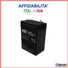 MKC/YAMADA/EXTRACELL/JOIN/ECC BATTERIA 6V 4Ah PIOMBO LAMPADA EMERGENZA RICARICABILE BILANCIA 4,2A 4,5Ah ACID