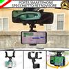 ELT SUPPORTO PORTA CELLULARE SMARTPHONE PER SPECCHIETTO RETROVISORE PEUGEOT 208 II
