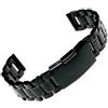 Vinciann Cinturino 20mm acciaio inox bracciale polso NERO per smartwatch TicWatch E 20XS