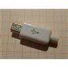 connettore a saldare mini USB maschio tipo B bianco lucido