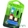 Vinciann Kit 5in1 adattatore Nano Micro SIM limetta ago spillo per Nokia Lumia 720 DRI