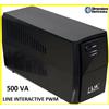 LINK Gruppo di Continuita' Ups per pc 500 VA Router e Telecamere Fibra Dvr Batteria