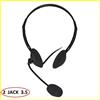 Link Cuffie con Microfono per pc con filo e cavo stereo jack 3.5 cuffiette auricolari