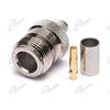 Telcominstrument Connettore Presa N Jack Femmina a crimpare per cavo H155/RG58 x3 pezzi