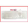 Olidata TASTIERA QWERTY per PC MAC ATTACCO PORTA PS2 PS/2 BIANCA CON FILO seriale