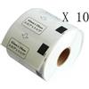 BELLIVESTORE 10x Etichette Compatibile per Brother DK-11209 29mmX62mm QL-570 500 Senza Telaio