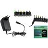 Alimentatore universale 2.5A.Caricabatterie 30W 3V,4.5V,6V,7.5V,9V,12V. 220V