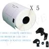 BELLIVESTORE 5 Etichette Compatibile per Brother DK11241 152mmX102mm QL1050 1060 1000 +Telaio