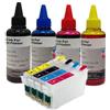BELLIVESTORE KIT 4 Cartucce Ricaricabili Autoreset Compatibile per Epson WF-2010W BL16