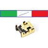 connettore a saldare mini USB femmina 4 fissaggi verticali 8pin 180° PCB/SMT