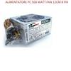 EACH ITALY ALIMENTATORE 550W PC CASE COMPUTER ATX FISSO VENTOLA 12CM 550W DESKTOP, TRUSTECH