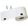 BELLIVESTORE 5 XEtichette Compatibili per Brother DK-11202 62mmX100mm QL-570 500 Senza Telaio