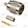 Telcominstrument Connettore N Plug Presa MASCHIO a crimpare per cavo H155 e RG58 x3 pz