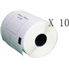 BELLIVESTORE 10 Etichette Compatibile per Brother DK11241 152mmX102mm QL1050 1060 Senza Telai