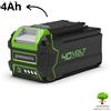 GreenWorks BATTERIA 40V 4Ah GREENWORKS 144Wh G40B4 AL LITIO RICARICA 100%