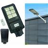 FOYU-THATTI LAMPIONE STRADALE LED 120 W PANNELLO SOLARE FOTOVOLTAICO LED CON TELECOMANDO