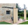 BONITA TENDA GAZEBO CON BRETELLE CON BOTTONI CM 160X270 COLORE PANNA TENDA COPERTURA