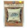 VERVACO SET CUSCINO PER RICAMO PUNTO CROCE CM 40X40 CON FILO E SCHEMA DELFINI