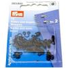 Prym 12 ganci ed occhielli medi nero No.2 cod. 263850 chiusure cucito abiti