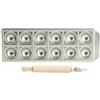 IMPERIA RAVIOLAMP RAVIOLATORE ALLUMINIO 12 POSTI RAVIOLI TONDI CON MATTARELLO