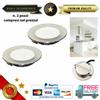 ANIDEA 2x FARETTO LED 2W NIX INCASSO SUPER SLIM 14 mm MOBILI MENSOLE CAPPA con driver