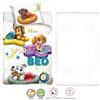 Paw Patrol White 3Pezzi Set Lettino Culla Copripiumino Federa Lenzuola c/Angoli
