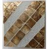 Applique in resina e madreperla oro cm 27x13x30 etnico luce da muro moderno