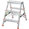 Atecnica Scala scaletta doppia in alluminio con 3 gradini sgabello pieghevole Atecnica