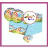 KIT ADDOBBI FESTA COMPLEANNO UNICORNO X8X16X24X32X40 PERSONE PIATTI BICCHIERI