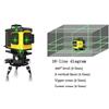 Livello laser autolivellante 16 linea, Livella laser verde 3d con treppiede 360