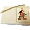 Ellebi Biglietti auguri Natale 12 Segnapacchi assortiti Regali Strenne Feste beige